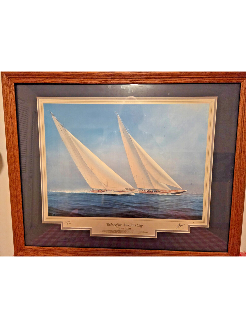 Tim Thompson Yachts of the America's Cup J Class Special Edition Framed Print